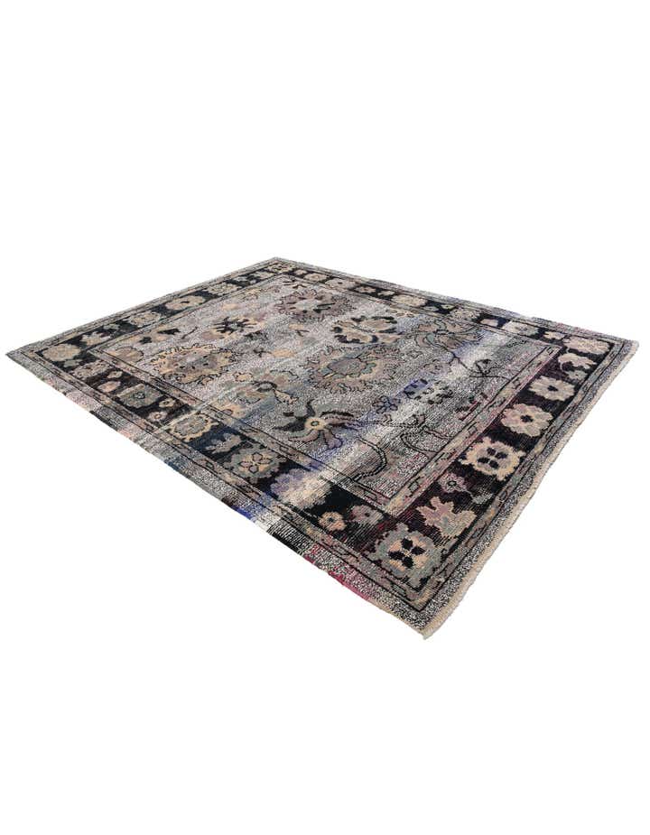 8' 3 x 10' 3 Hand Knotted Oushak Wool Rug