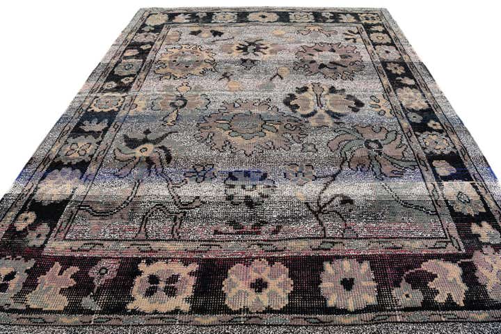 8' 3 x 10' 3 Hand Knotted Oushak Wool Rug