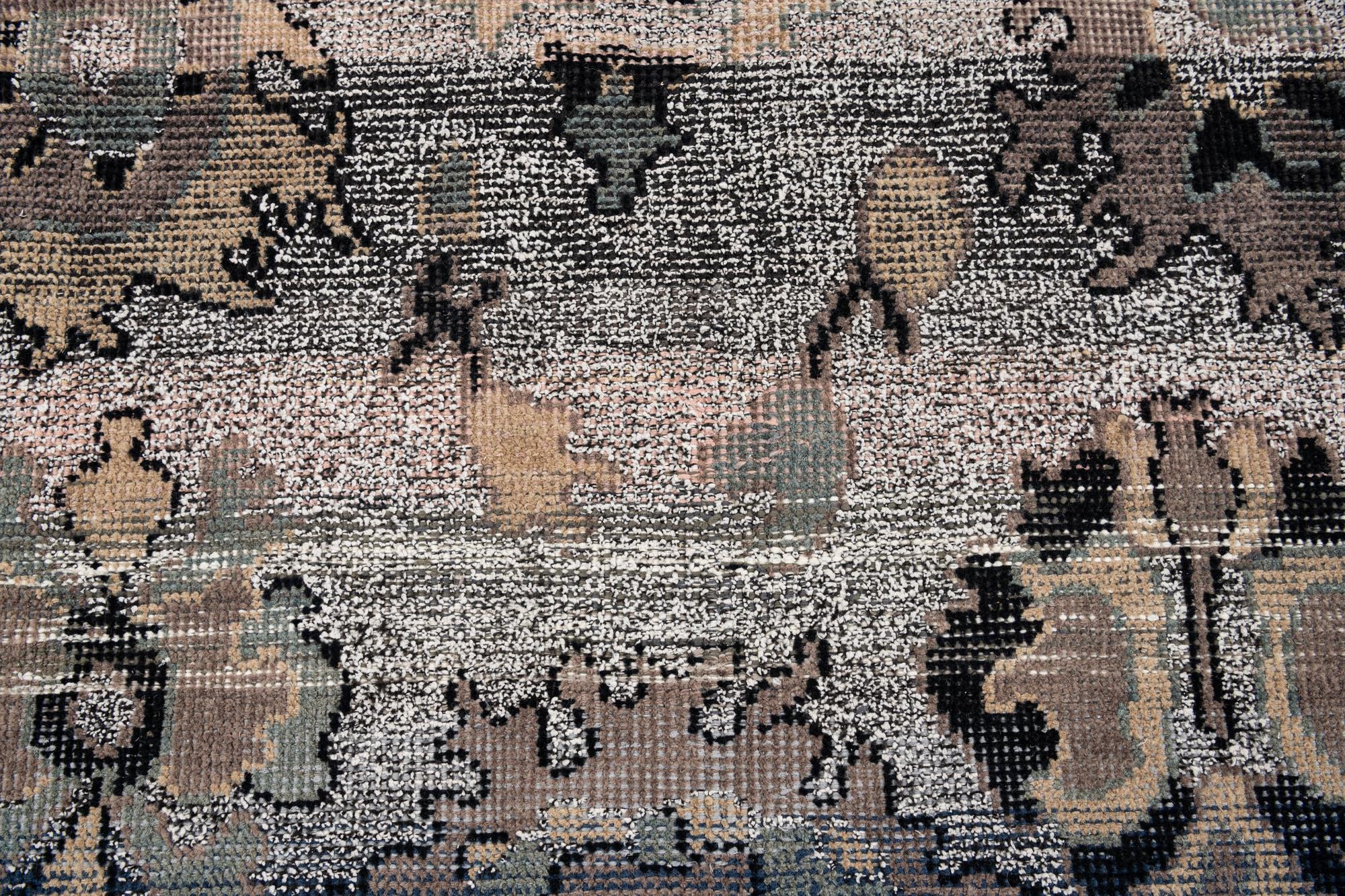 8' 3 x 10' 3 Hand Knotted Oushak Wool Rug