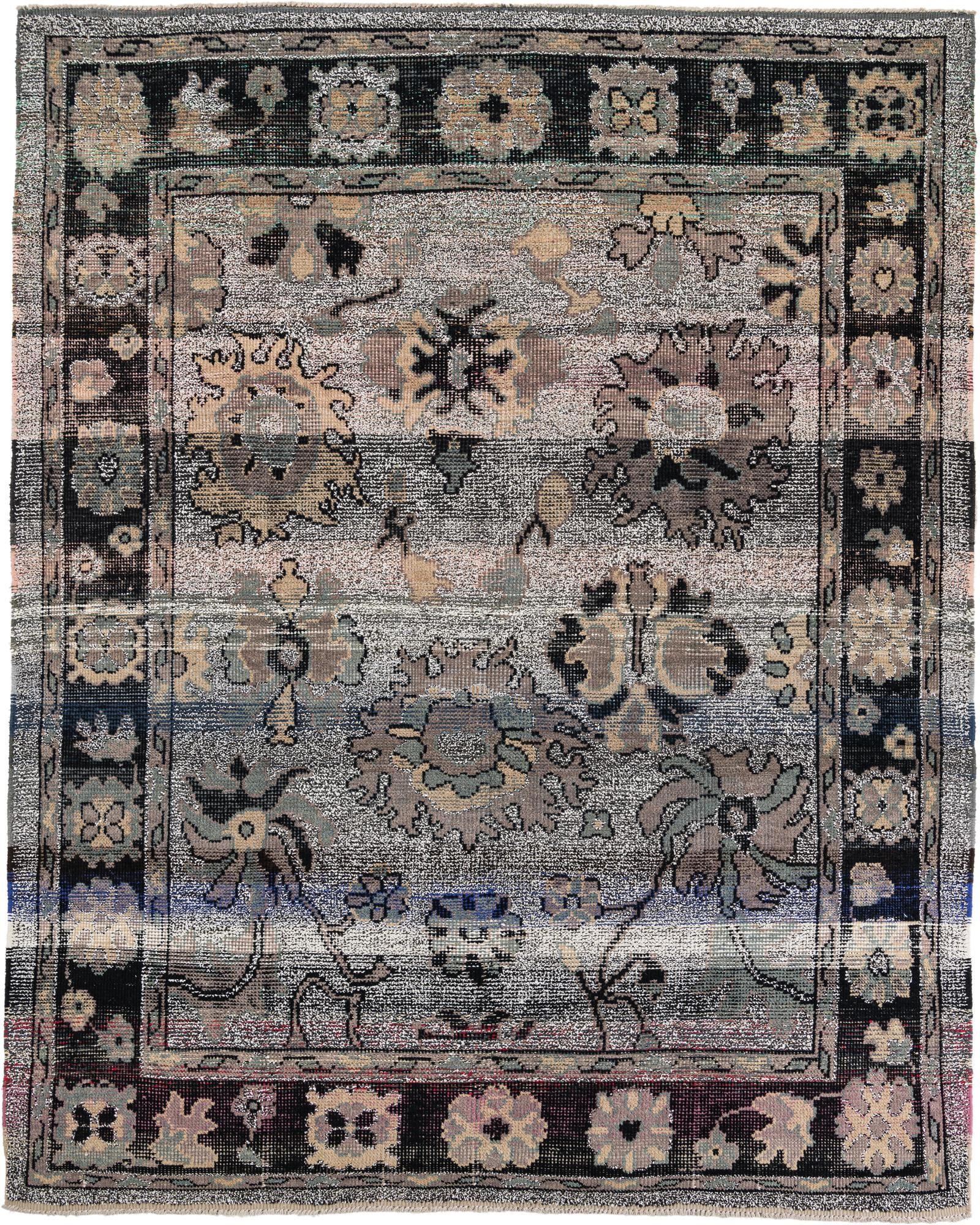 8' 3 x 10' 3 Hand Knotted Oushak Wool Rug