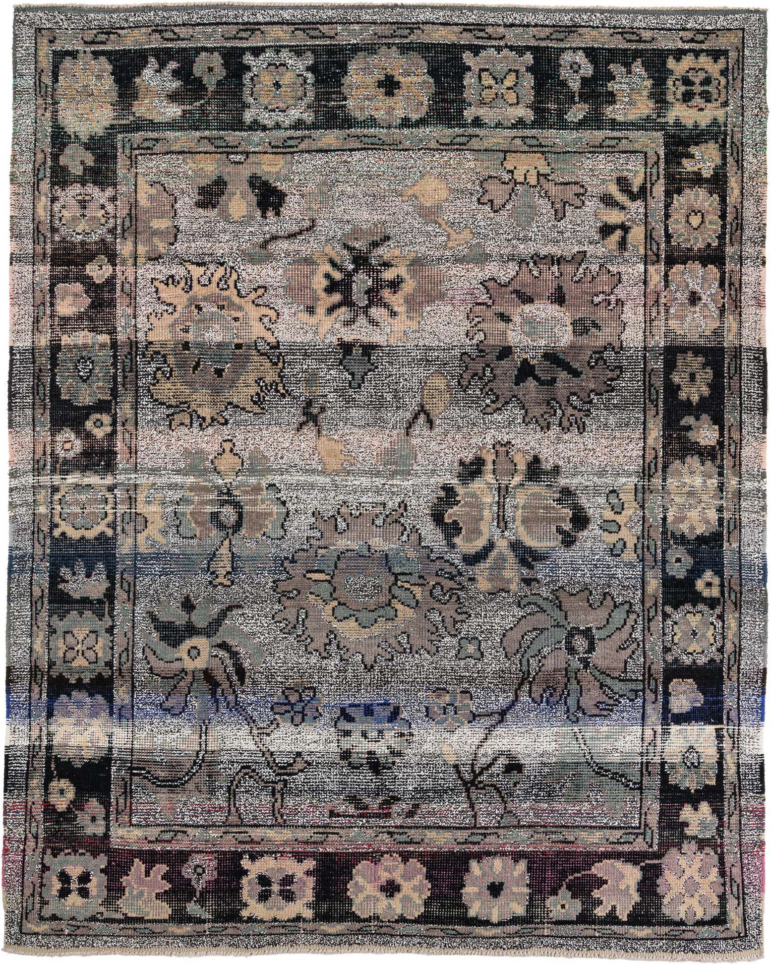 8' 3 x 10' 3 Hand Knotted Oushak Wool Rug