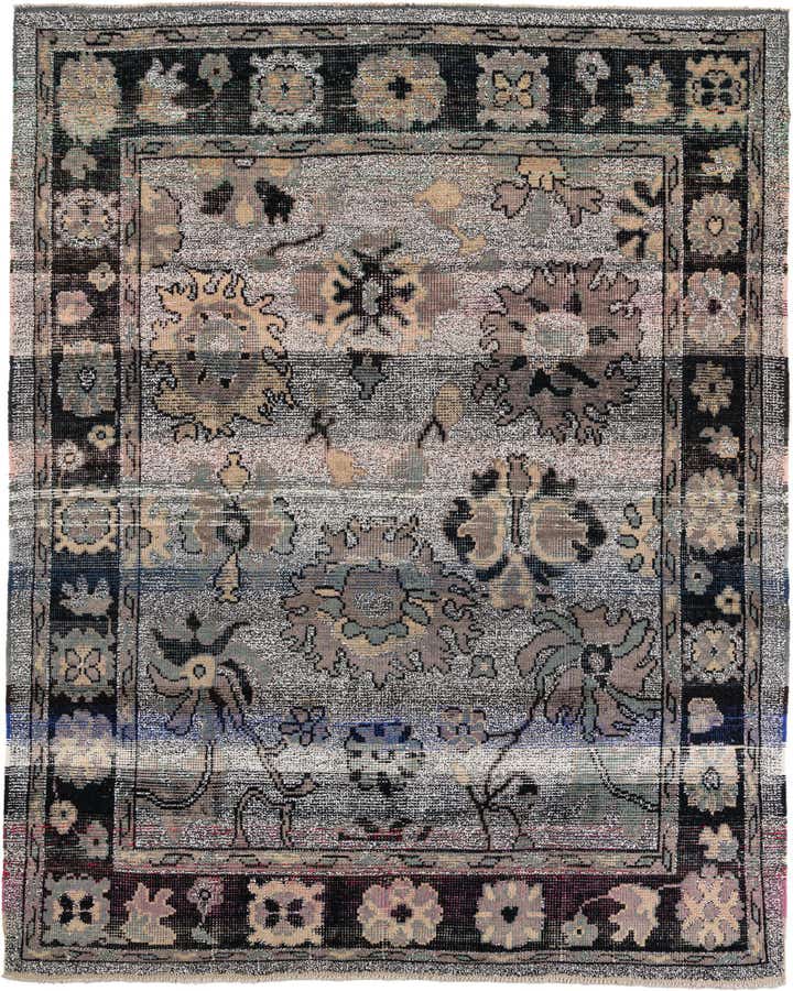 8' 3 x 10' 3 Hand Knotted Oushak Wool Rug