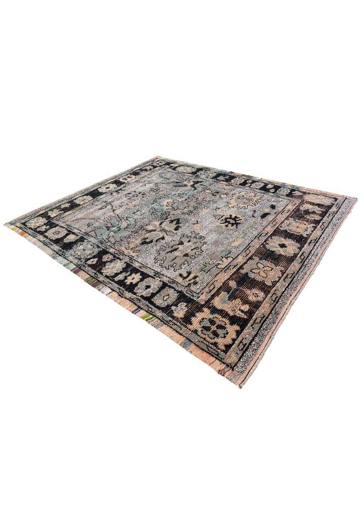 8' 1 x 9' 8 Hand Knotted Oushak Wool Rug