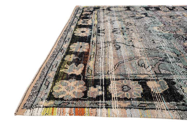 8' 1 x 9' 8 Hand Knotted Oushak Wool Rug