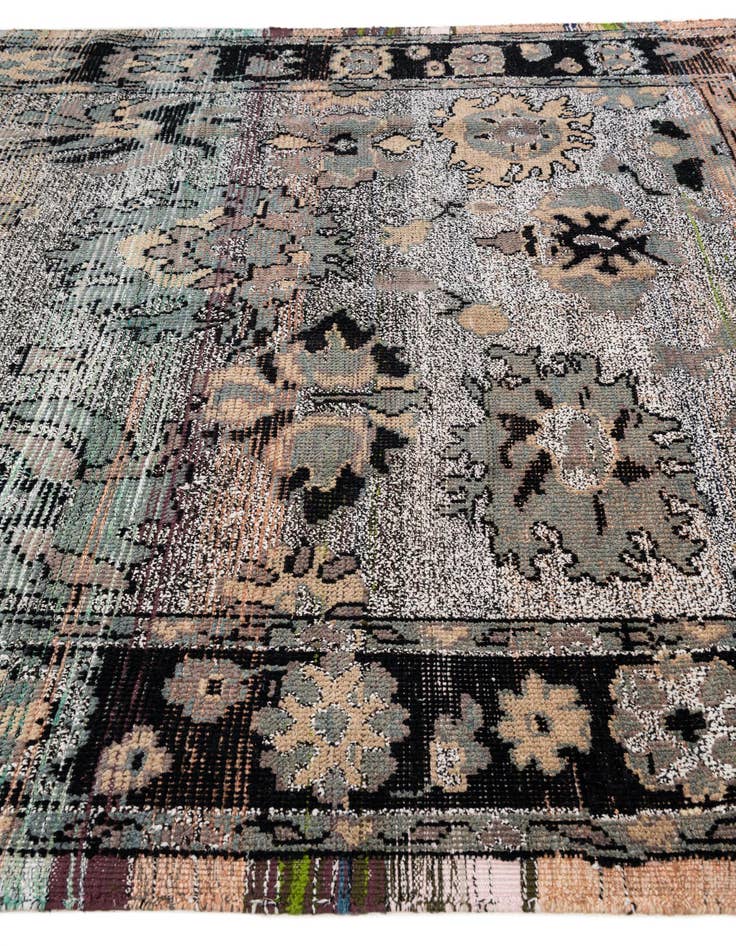 Detail image of 8' 1 x 9' 8 Hand Knotted Oushak Wool Rug