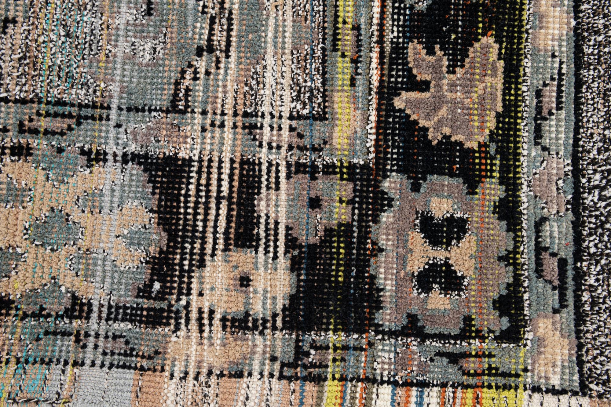 8' 1 x 9' 8 Hand Knotted Oushak Wool Rug