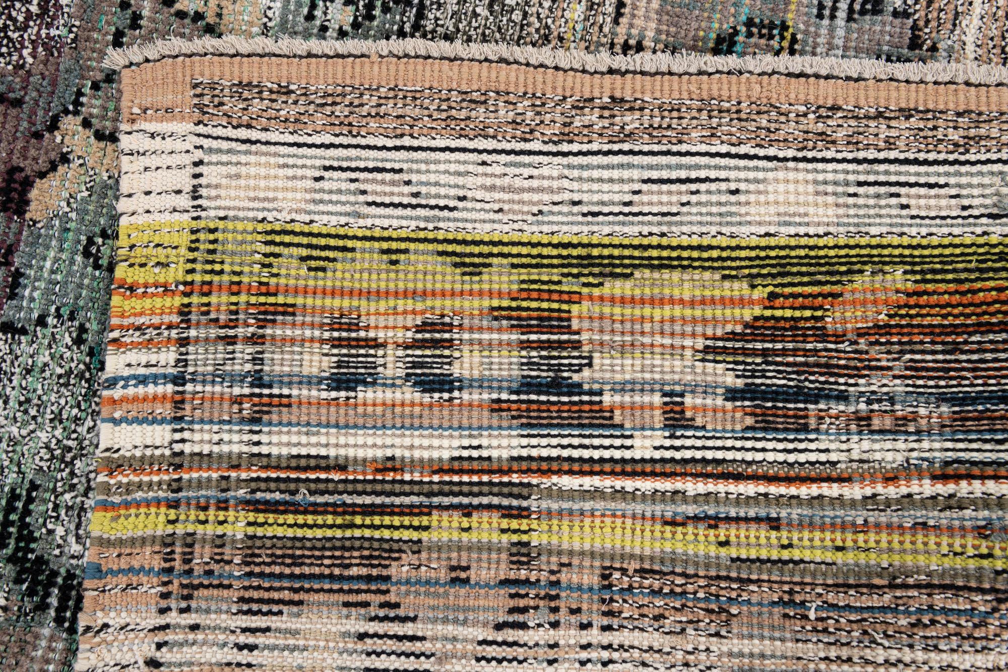 8' 1 x 9' 8 Hand Knotted Oushak Wool Rug