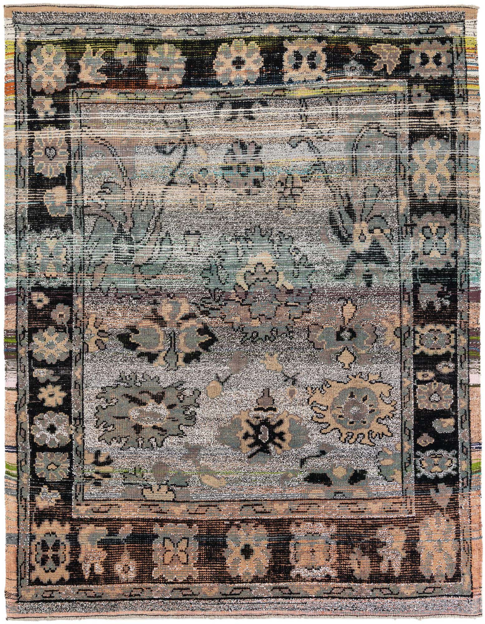 8' 1 x 9' 8 Hand Knotted Oushak Wool Rug
