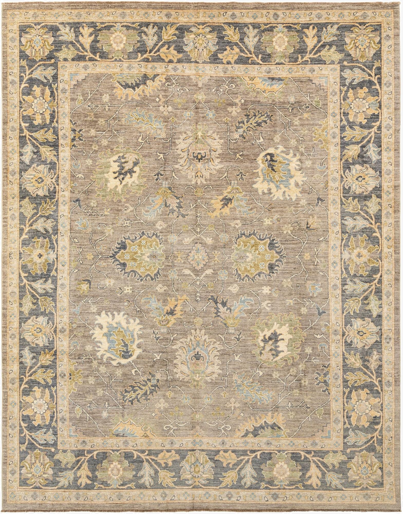 8' 1 x 10'  Hand Knotted Oushak Rug
