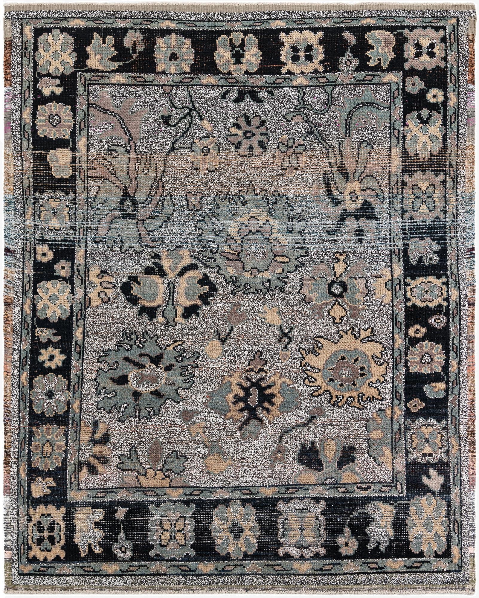 8' 2 x 10' 3  Hand Knotted Oushak Wool Rug