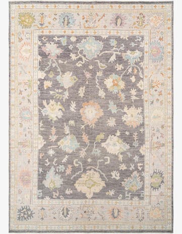 10' 1 x 13' 11 Hand Knotted Oushak Rug