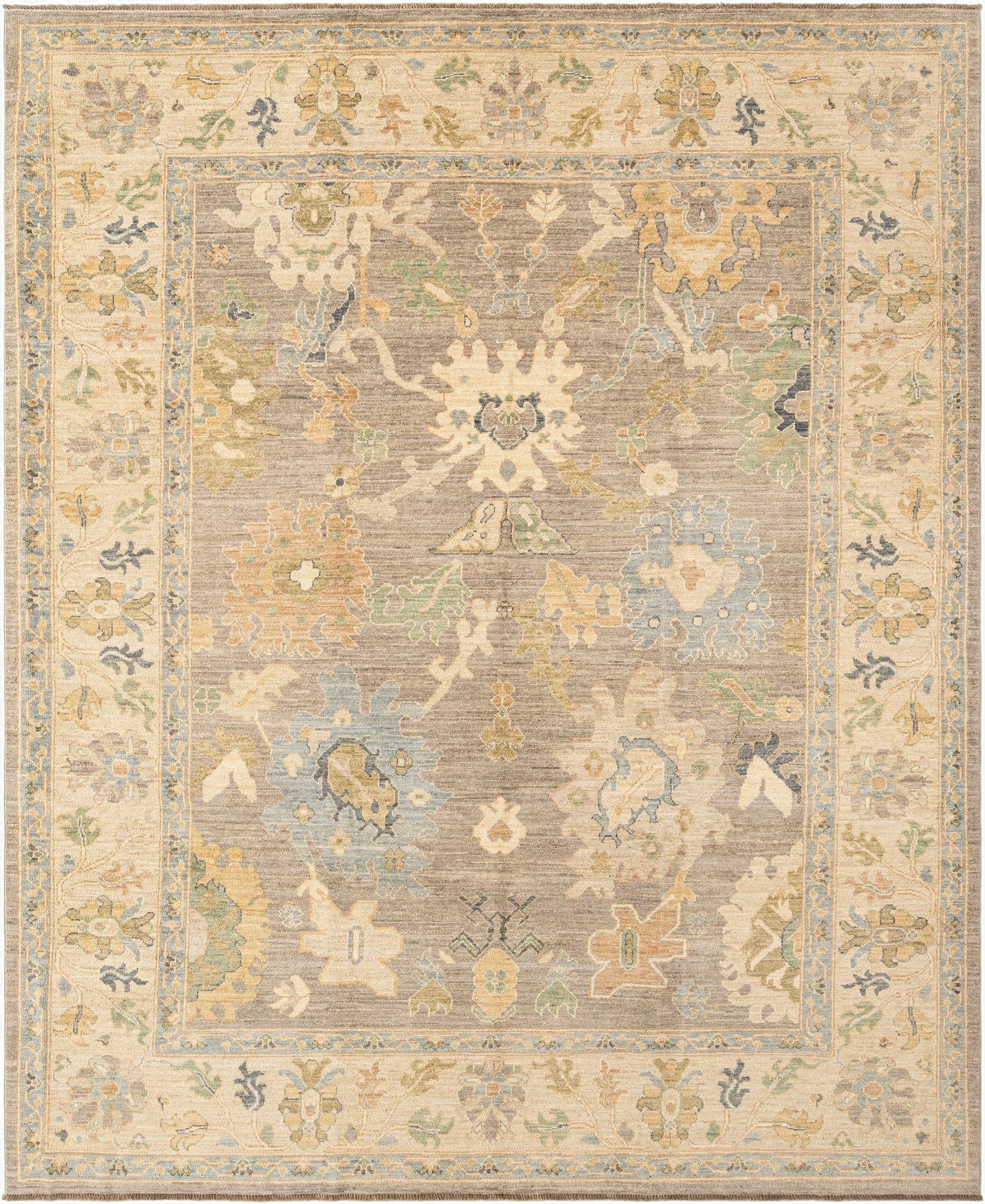 7' 11 x 10'  Hand Knotted Oushak Rug