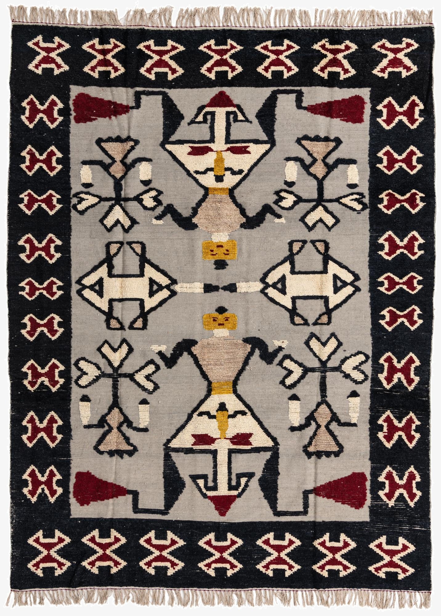 7' 11 x 10' 7  Hand Knotted Oushak Wool Rug