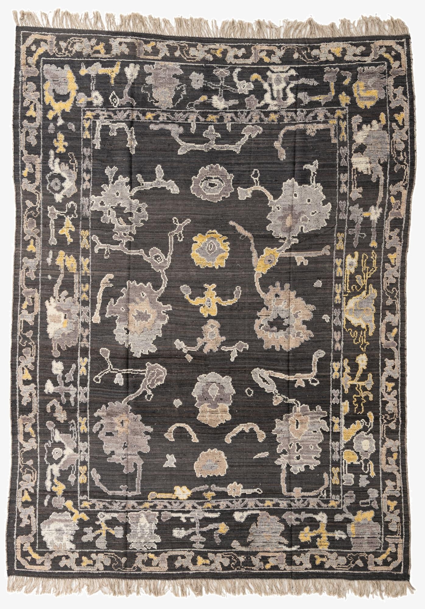 8' 10 x 12'  Hand Knotted Oushak Wool Rug
