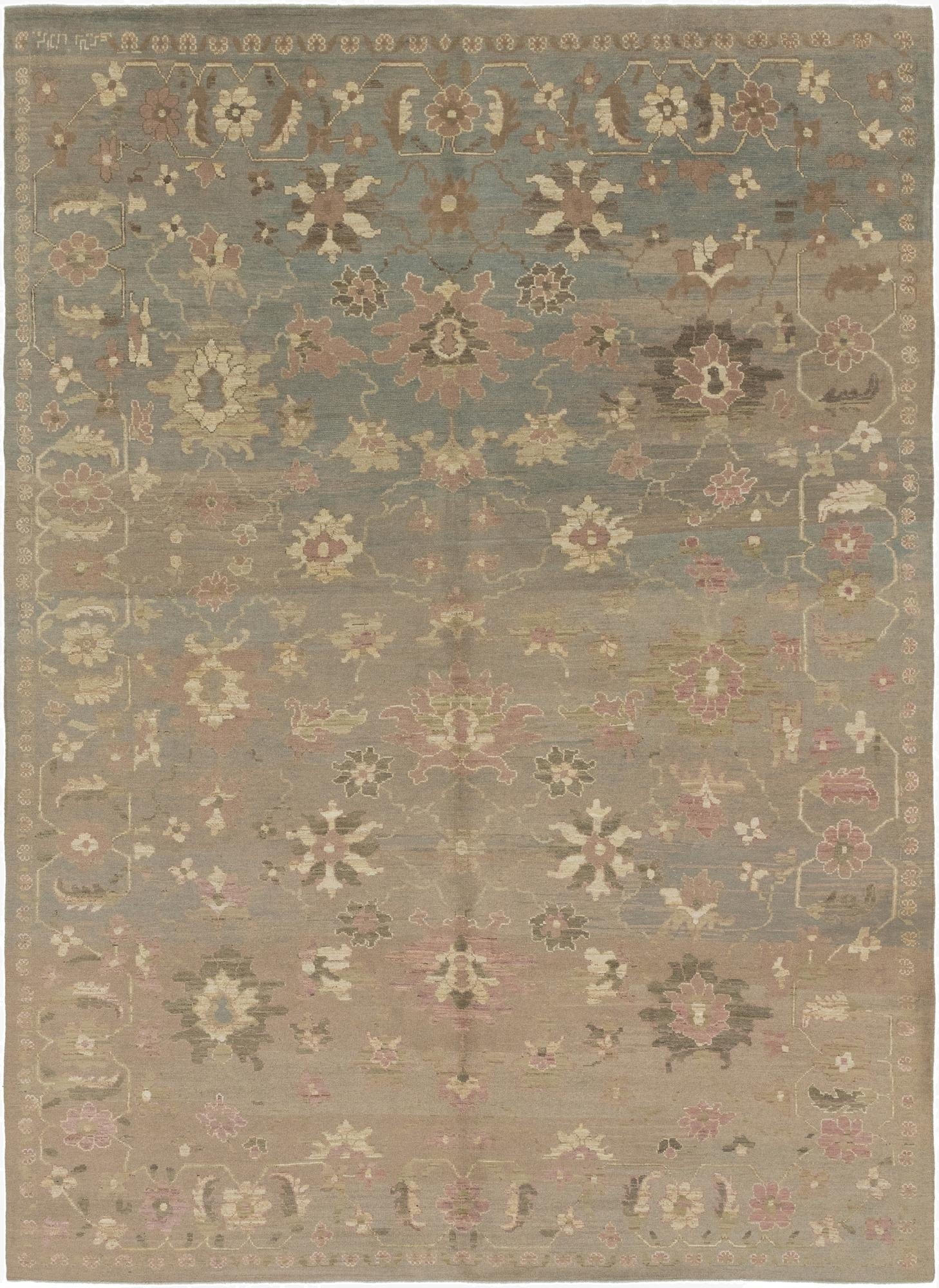 10' 8 x 15'  Hand Knotted Oushak Wool Rug