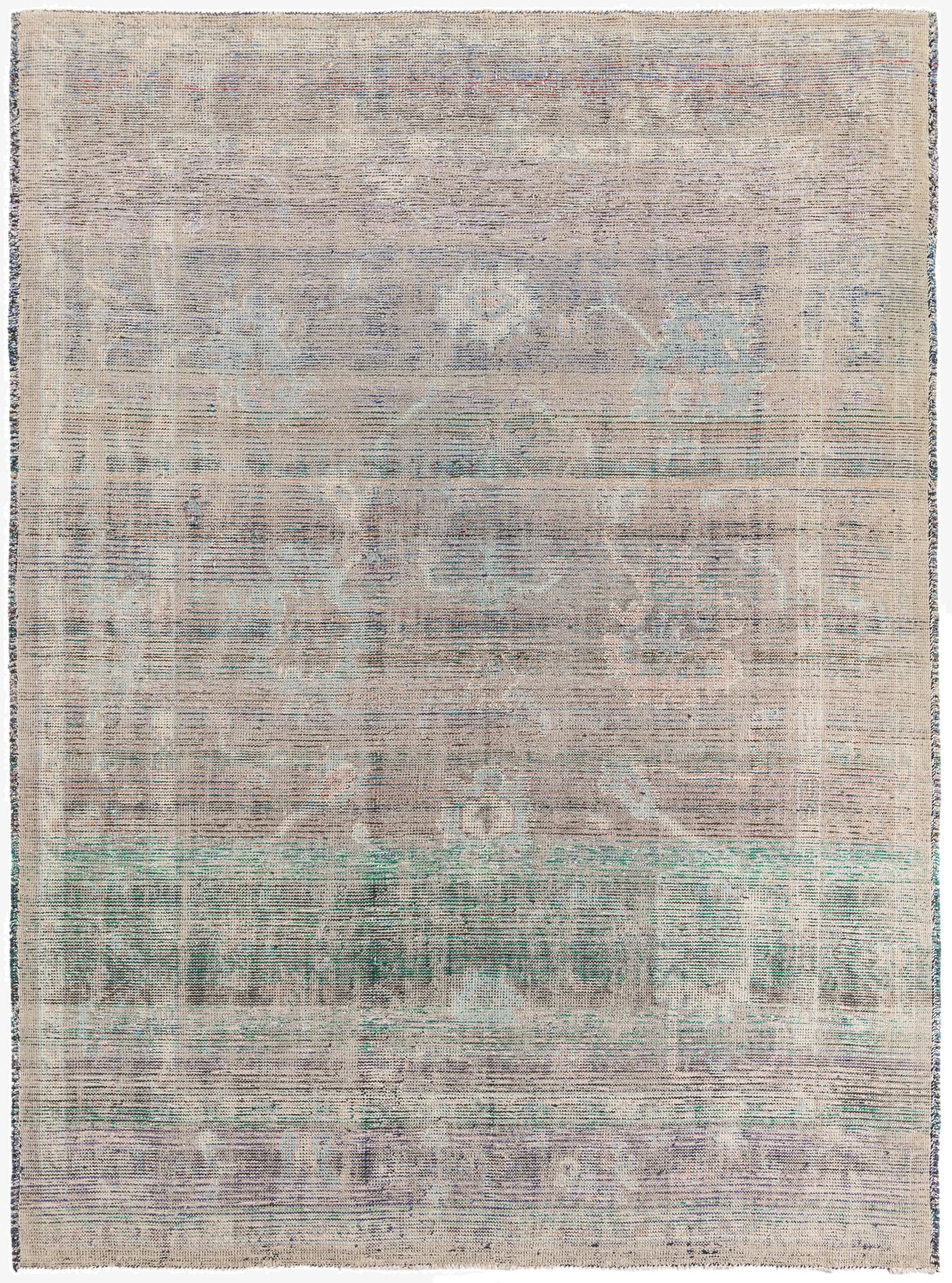 9' x 11' 10  Hand Knotted Oushak Wool Rug