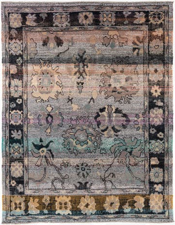 8' x 10' 2 Hand Knotted Oushak Wool Rug