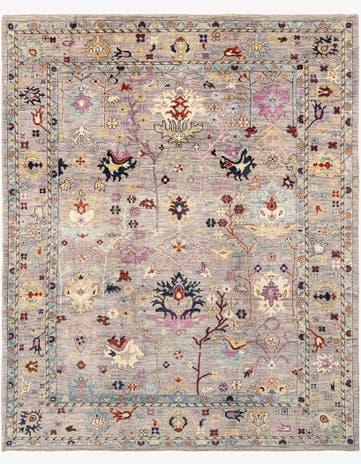 8' 2 x 10' Hand Knotted Oushak Rug