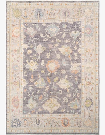10' x 14' Hand Knotted Oushak Rug