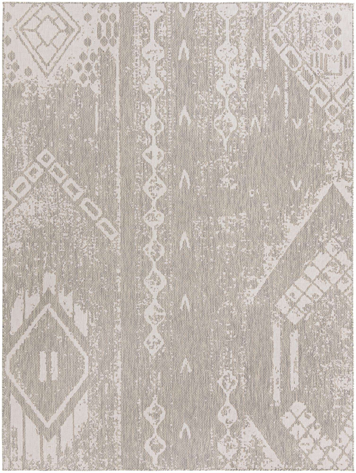 9' x 12' Easy-Clean Bohemian Indoor / Outdoor Rug