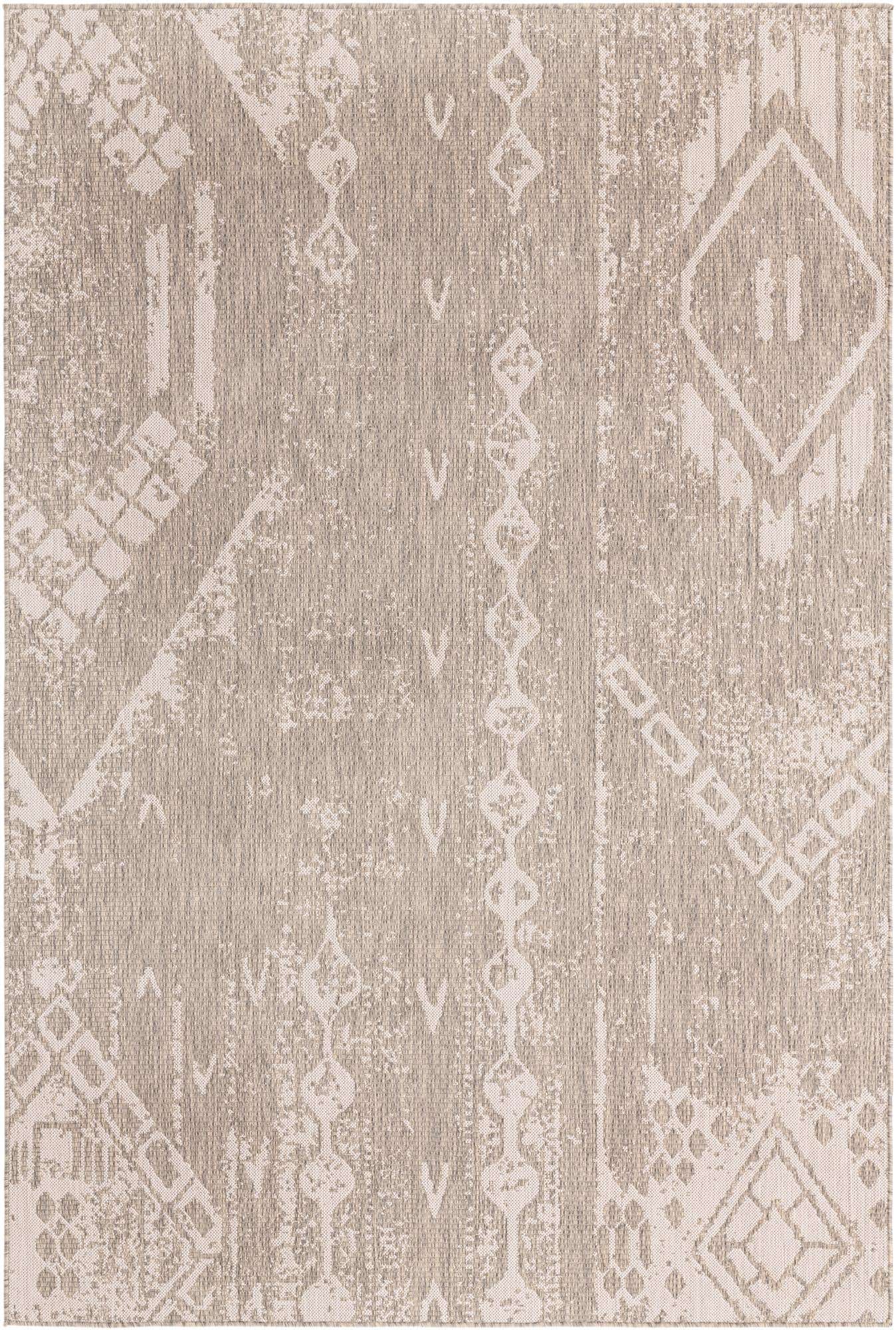 6' x 9' Easy-Clean Bohemian Indoor / Outdoor Rug