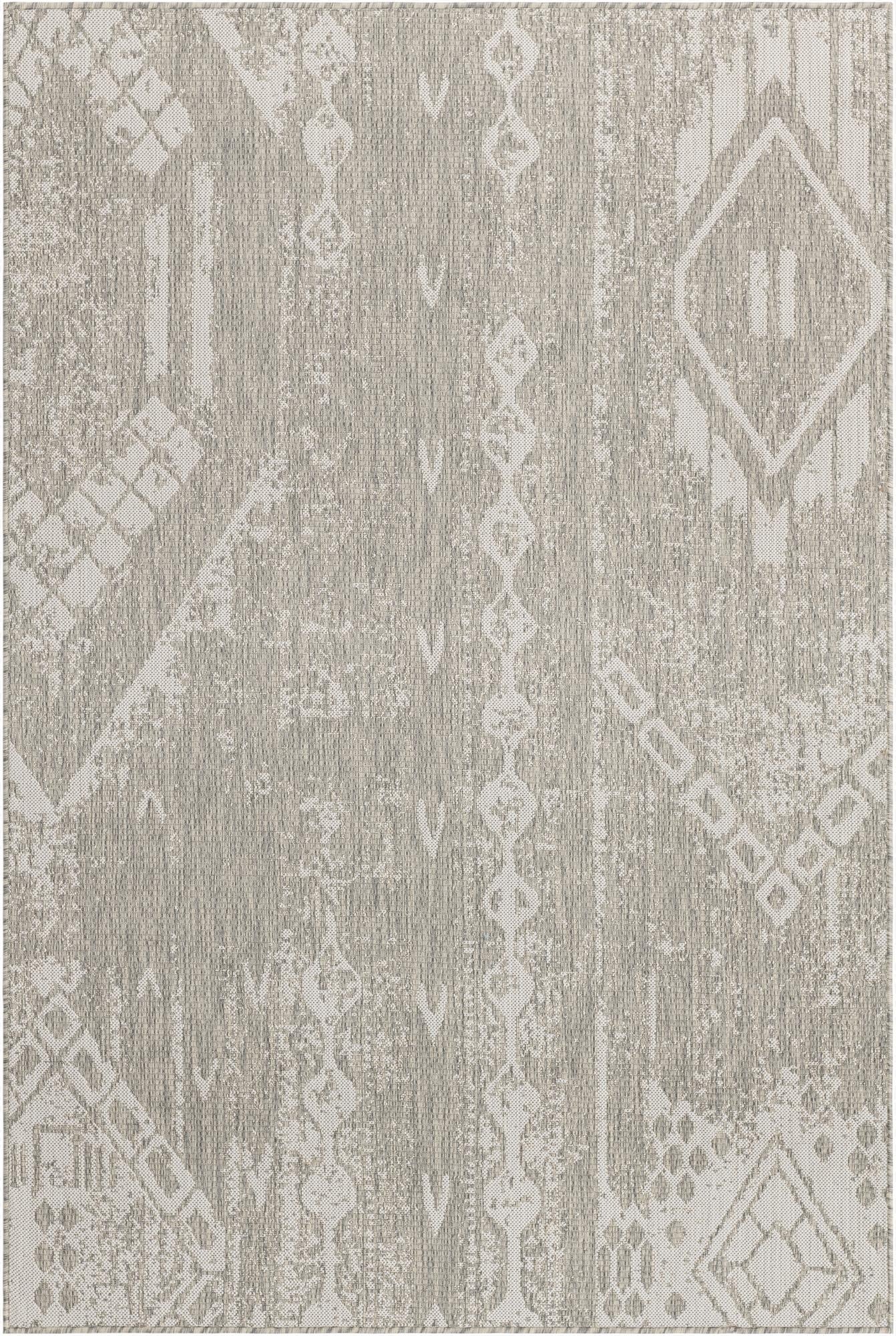 5' 3 x 8'  Washable Bohemian Indoor / Outdoor Rug