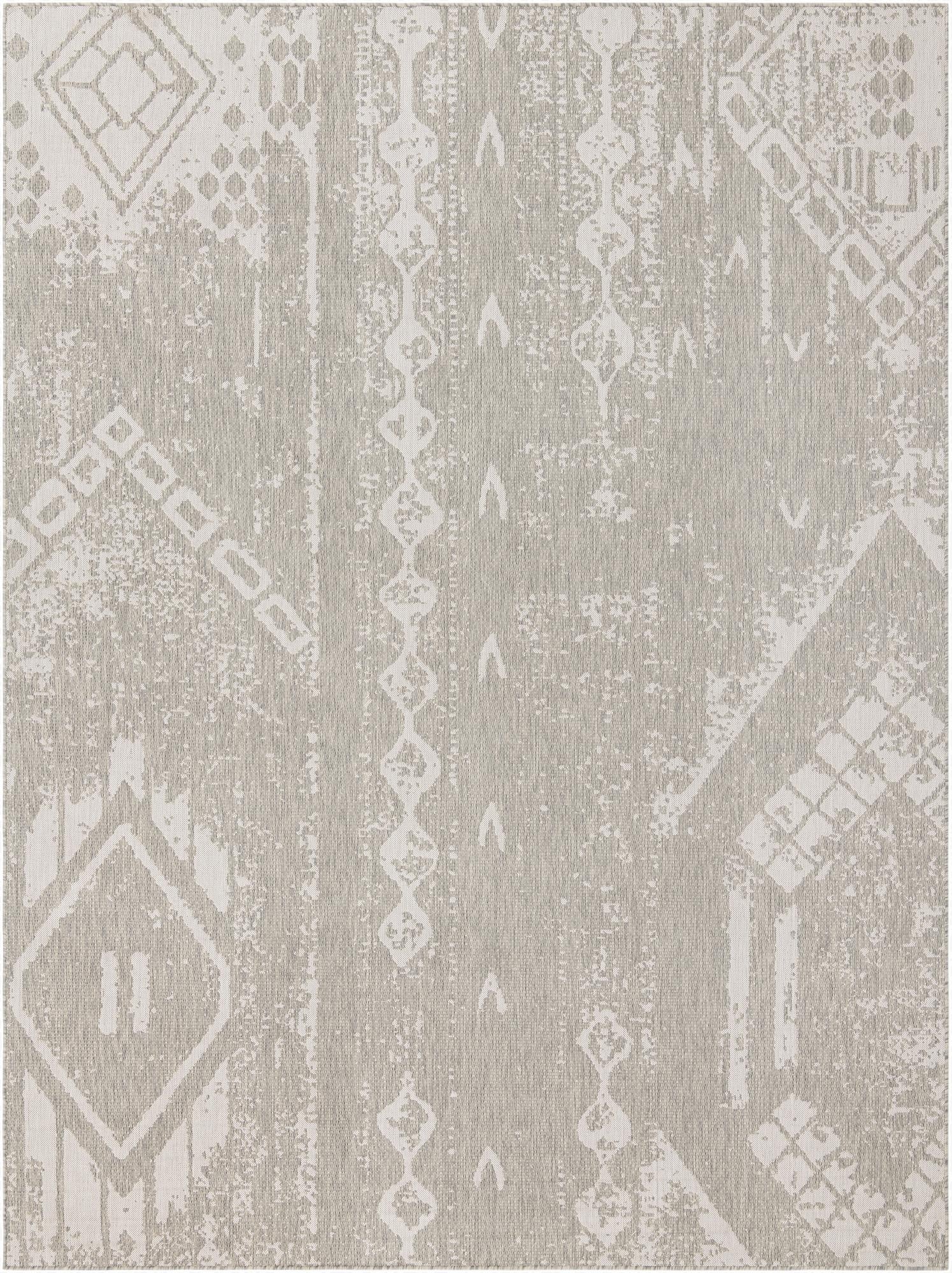 10' x 13'  Washable Bohemian Indoor / Outdoor Rug