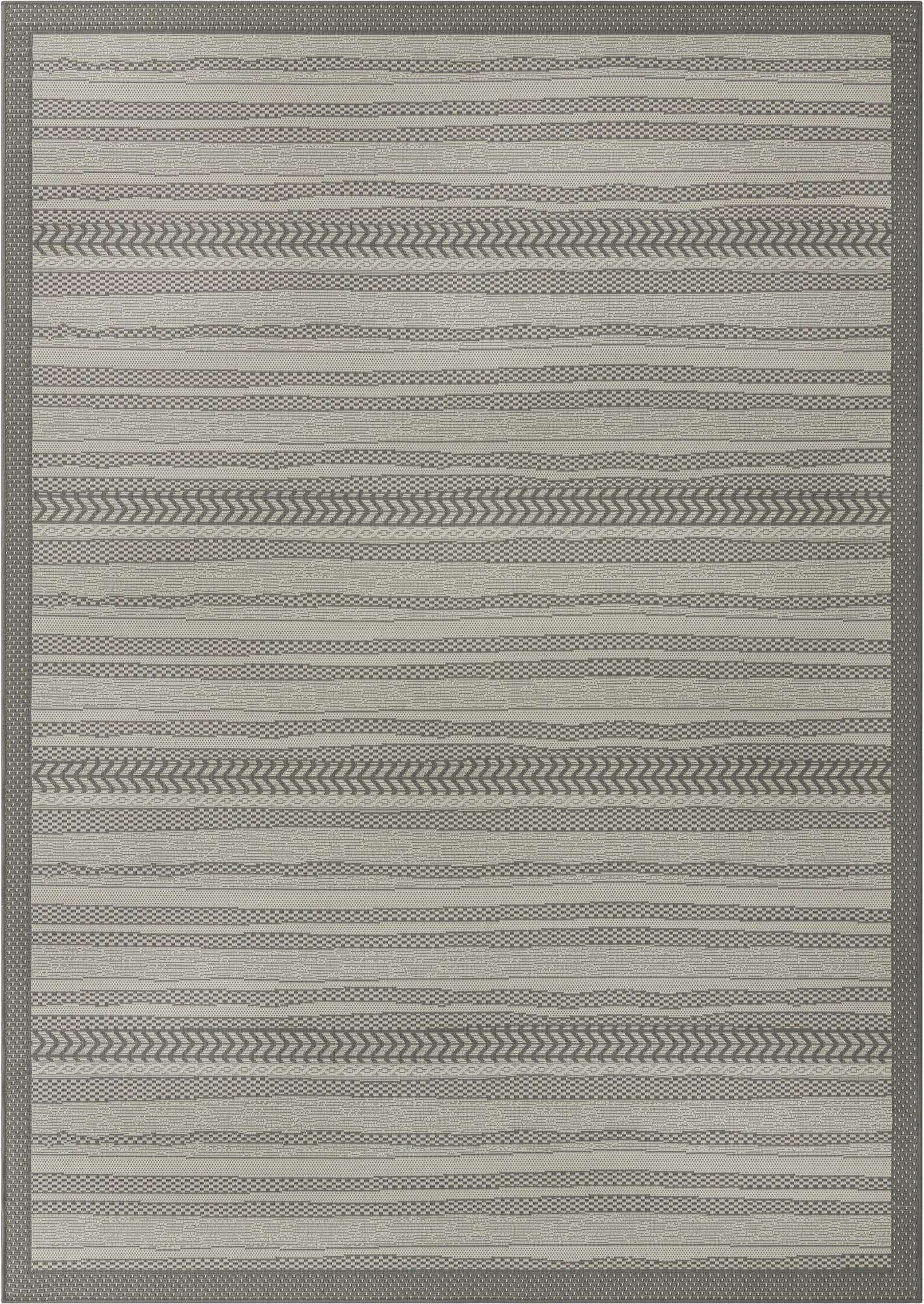 7' x 10' Easy-Clean Border Indoor / Outdoor Rug