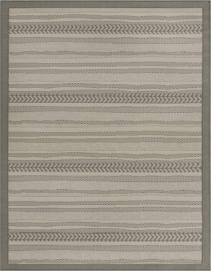 Detail image of 5' 3 x 8' Easy-Clean Border Indoor / Outdoor Rug