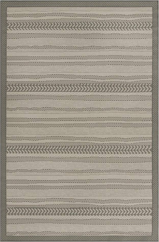 Detail image of 5' 3 x 8' Easy-Clean Border Indoor / Outdoor Rug