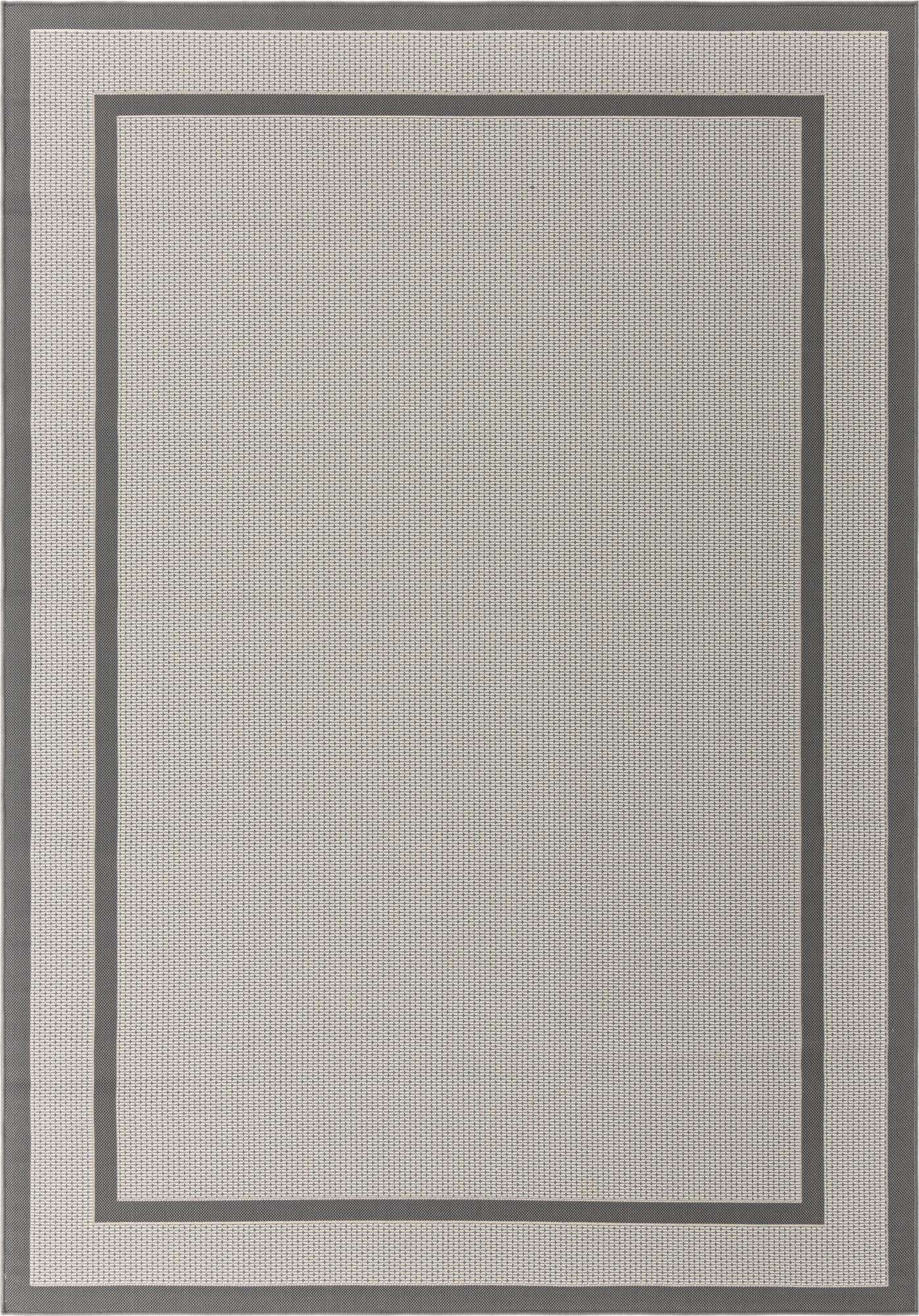 7' x 10' Easy-Clean Border Indoor / Outdoor Rug