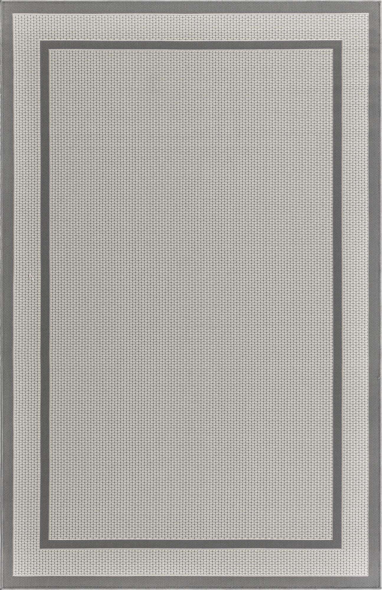 5' 3 x 8' Easy-Clean Border Indoor / Outdoor Rug