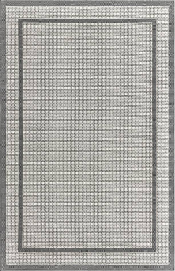 Detail image of 5' 3 x 8' Easy-Clean Border Indoor / Outdoor Rug