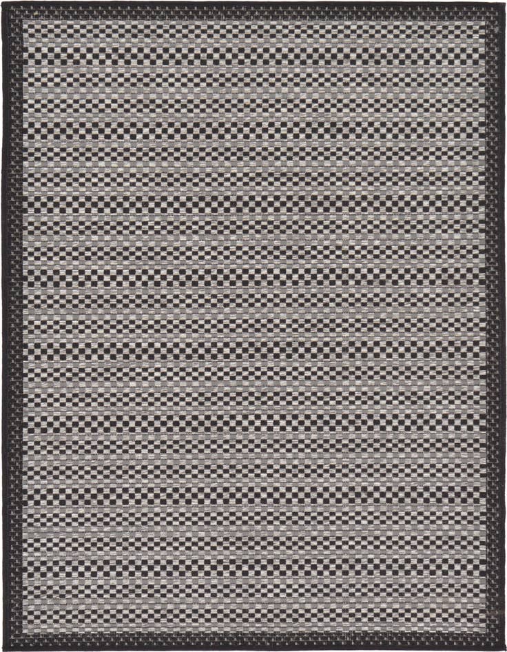Detail image of 3' 3 x 5' Easy-Clean Border Indoor / Outdoor Rug