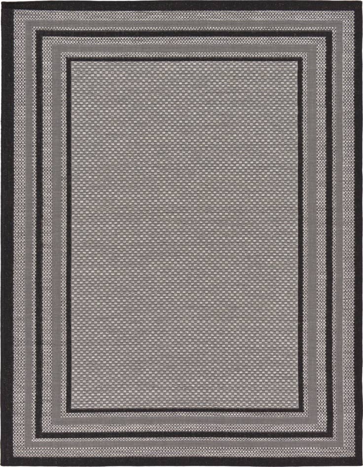 Detail image of 5' 3 x 8' Easy-Clean Border Indoor / Outdoor Rug