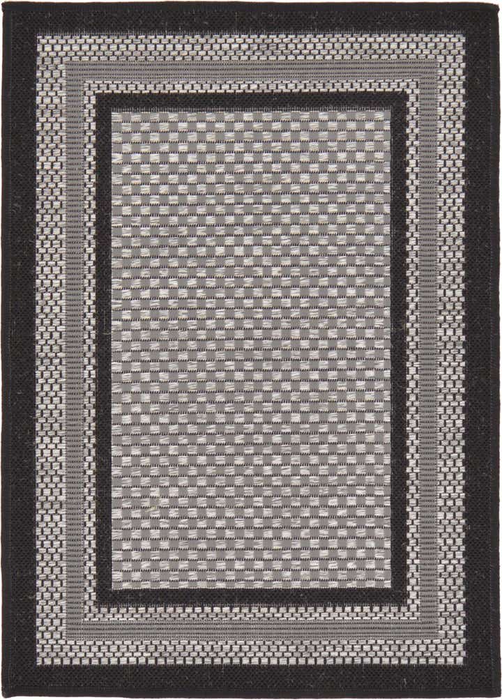 2' 2 x 3' Easy-Clean Border Indoor / Outdoor Rug