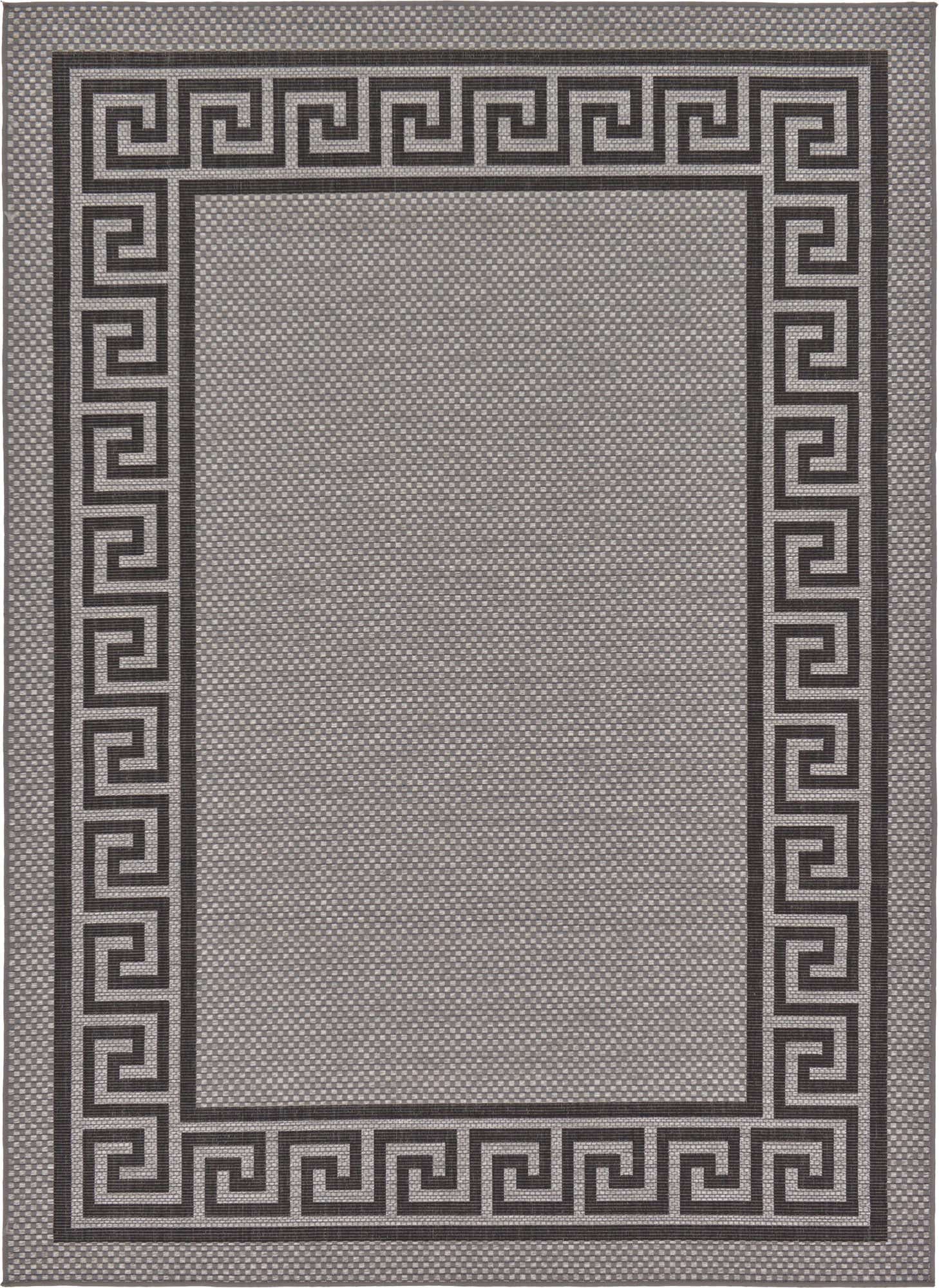 7' x 10' Easy-Clean Border Indoor / Outdoor Rug