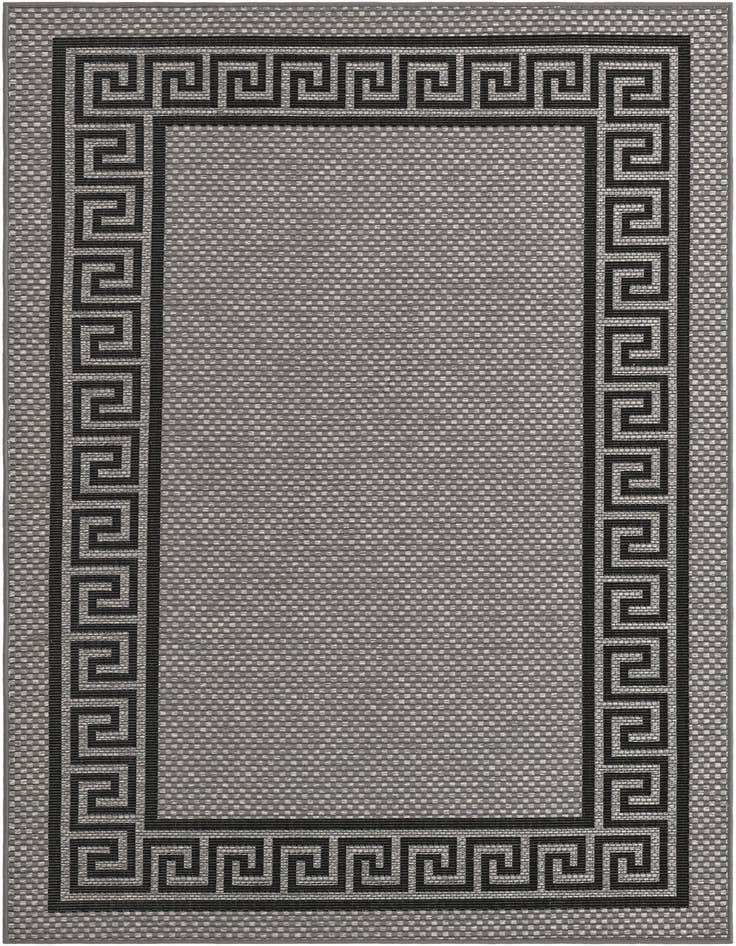 Detail image of 5' 3 x 8' Easy-Clean Border Indoor / Outdoor Rug