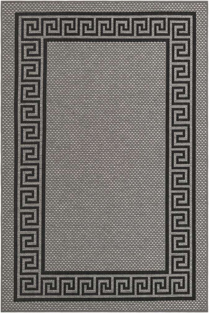 5' 3 x 8' Easy-Clean Border Indoor / Outdoor Rug