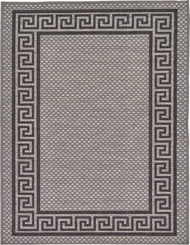 Detail image of 3' 3 x 5' Easy-Clean Border Indoor / Outdoor Rug