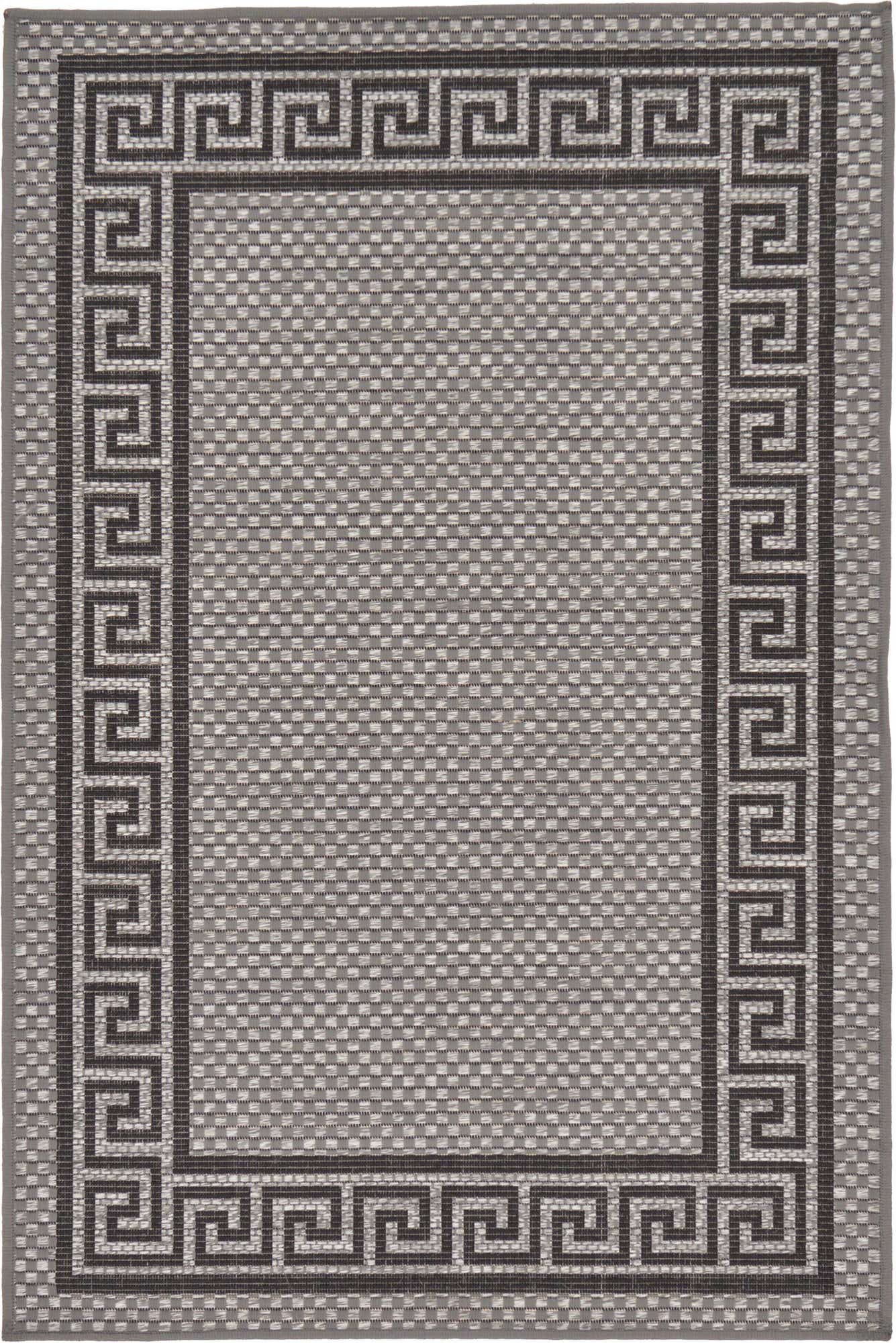 3' 3 x 5' Easy-Clean Border Indoor / Outdoor Rug