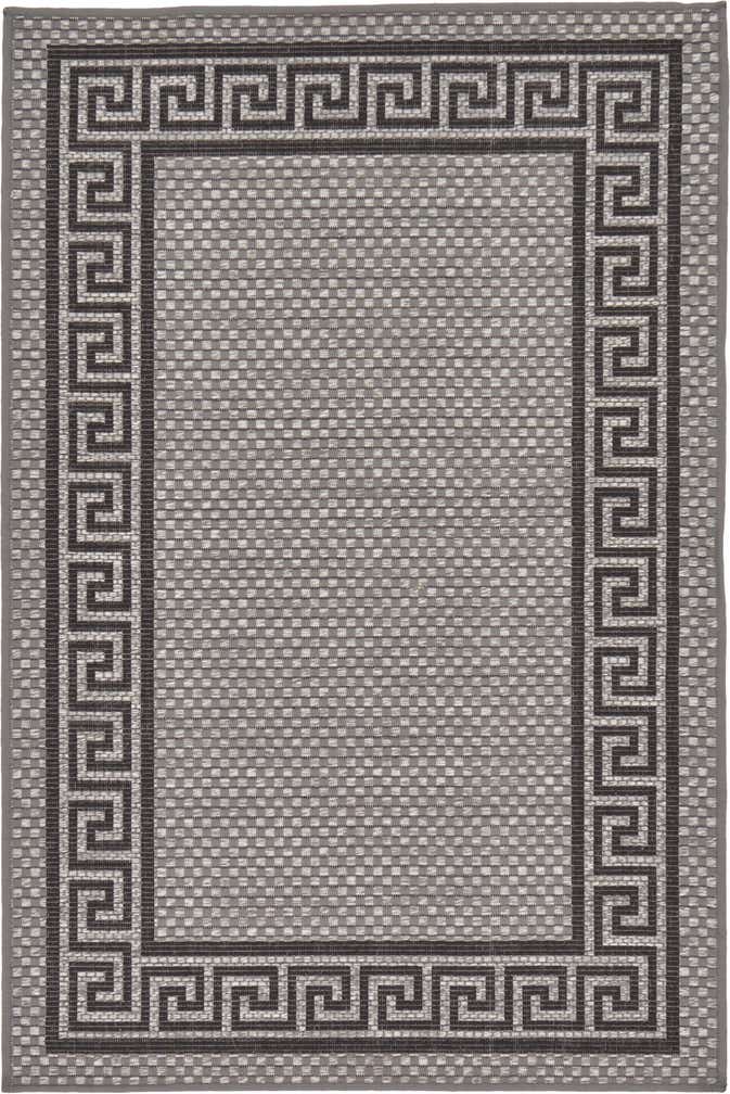 3' 3 x 5' Easy-Clean Border Indoor / Outdoor Rug