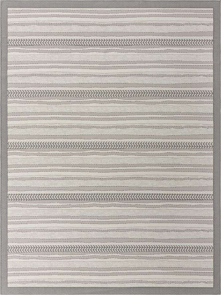 9' x 12' 2 Easy-Clean Border Indoor / Outdoor Rug