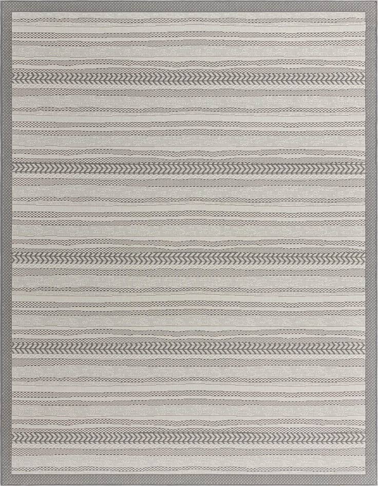 Detail image of 8' x 11' 4 Easy-Clean Border Indoor / Outdoor Rug