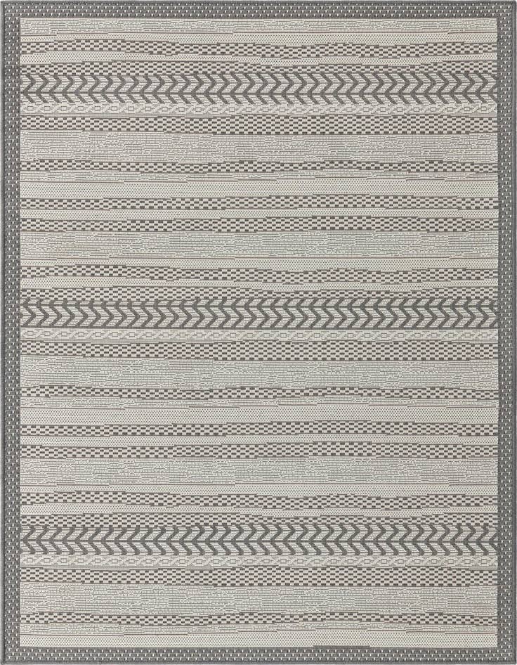 Detail image of 4' x 6' Easy-Clean Border Indoor / Outdoor Rug