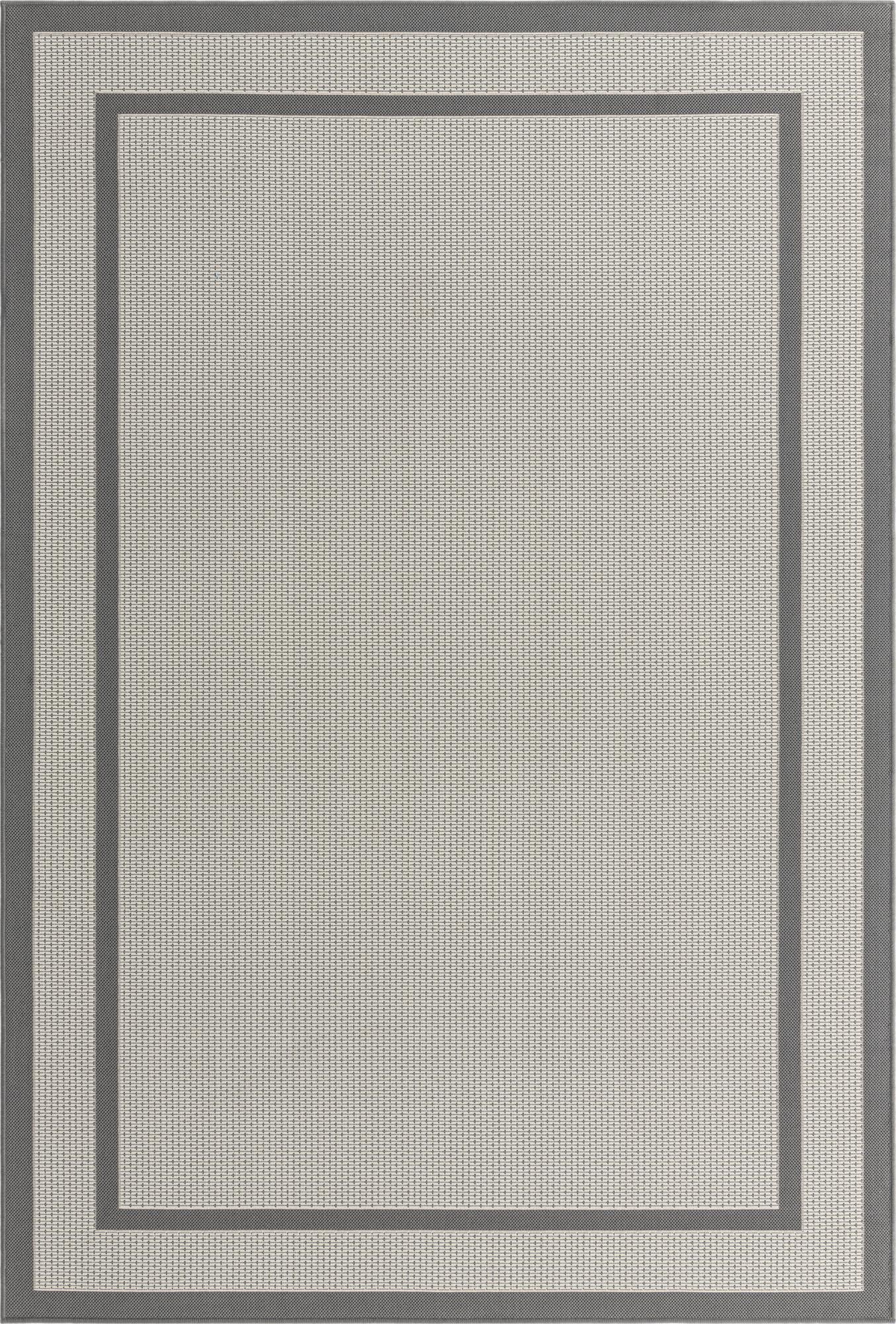 6' x 9' Easy-Clean Border Indoor / Outdoor Rug