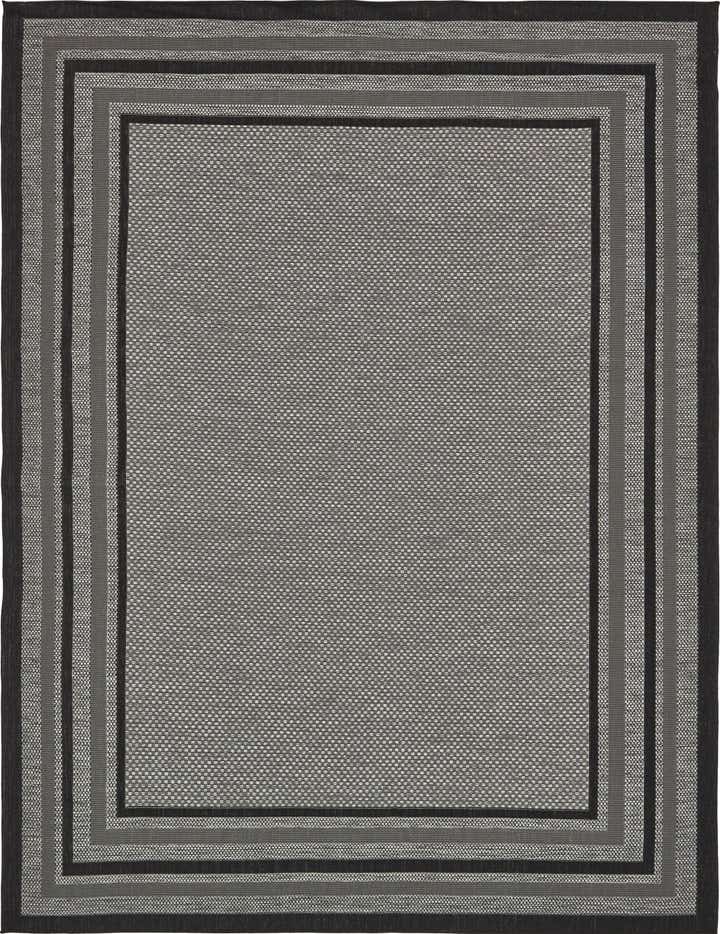 9' x 12' Easy-Clean Border Indoor / Outdoor Rug