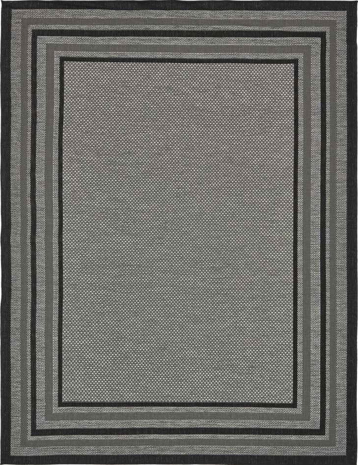 Detail image of 9' x 12' Easy-Clean Border Indoor / Outdoor Rug