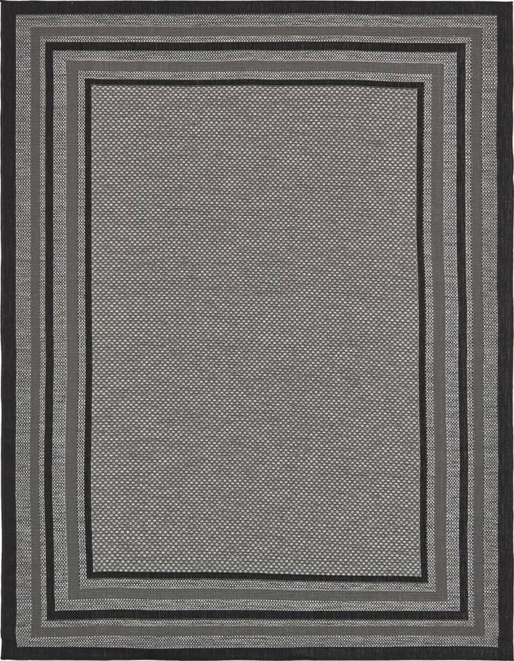 Detail image of 8' x 11' 4 Easy-Clean Border Indoor / Outdoor Rug