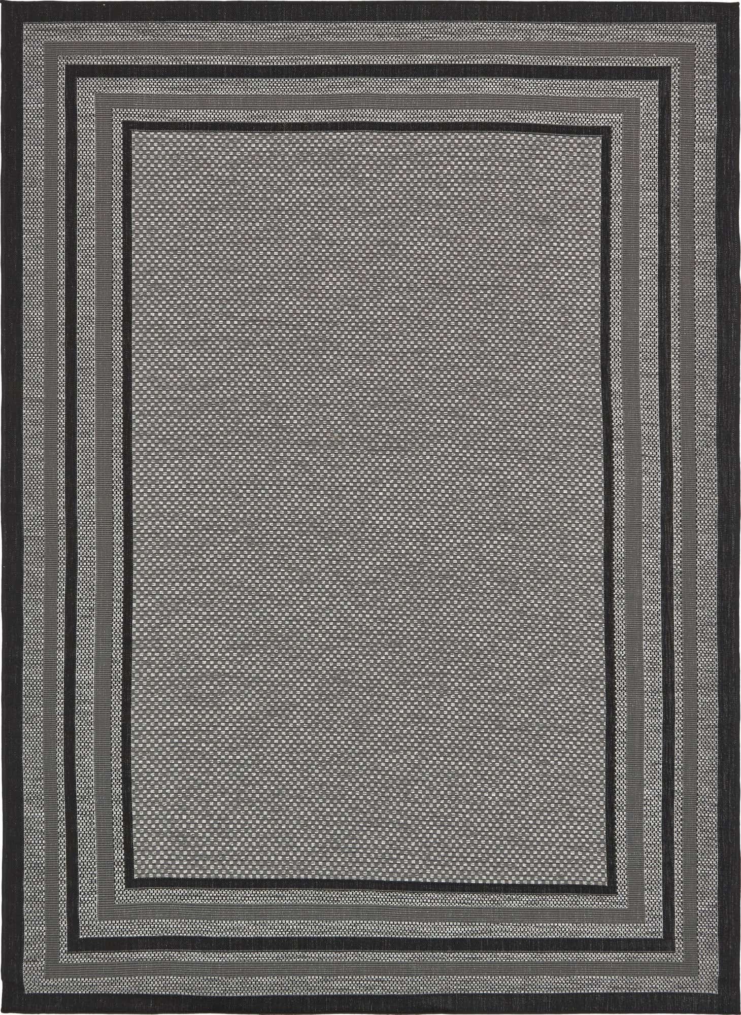 8' x 11' 4 Easy-Clean Border Indoor / Outdoor Rug